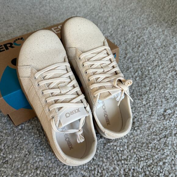 XeroShoes Dillon Canvas – Natural Canvas Sneaker, Womens, USA8.5, NWT - Picture 2 of 9
